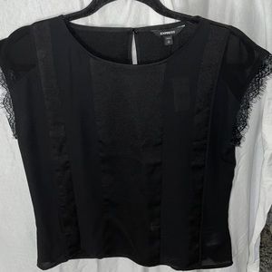 Size small express black blouse new with tags